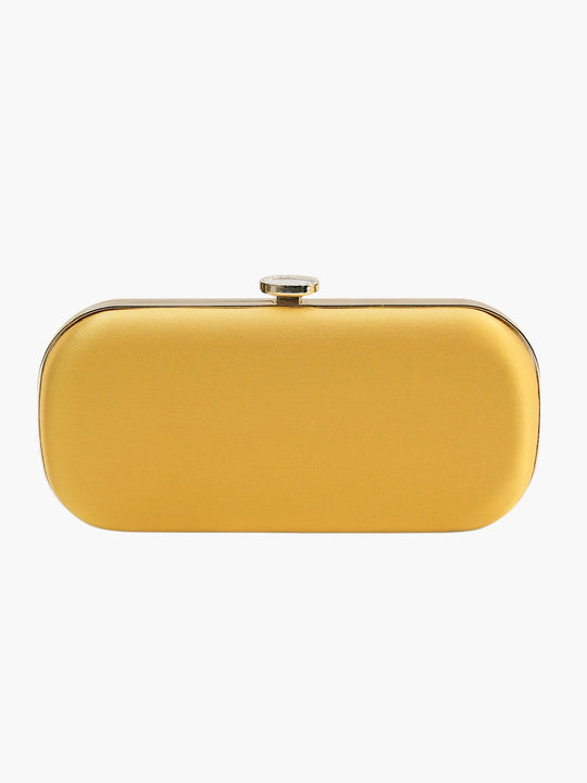 Satin Bella Clutch | Limoncello Yellow