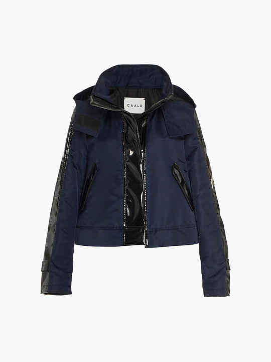 Water Resistant Sustainable Cropped Raincoat