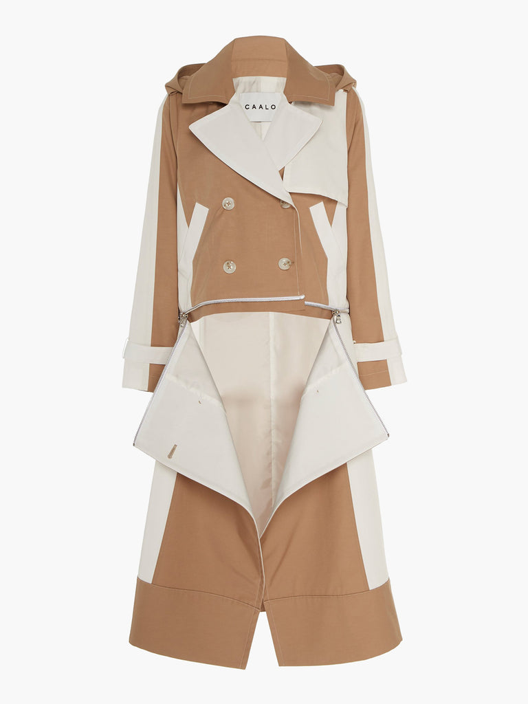 Convertible Trench Coat ルシェルブルー Fashionkind_Caalo_SustainableW