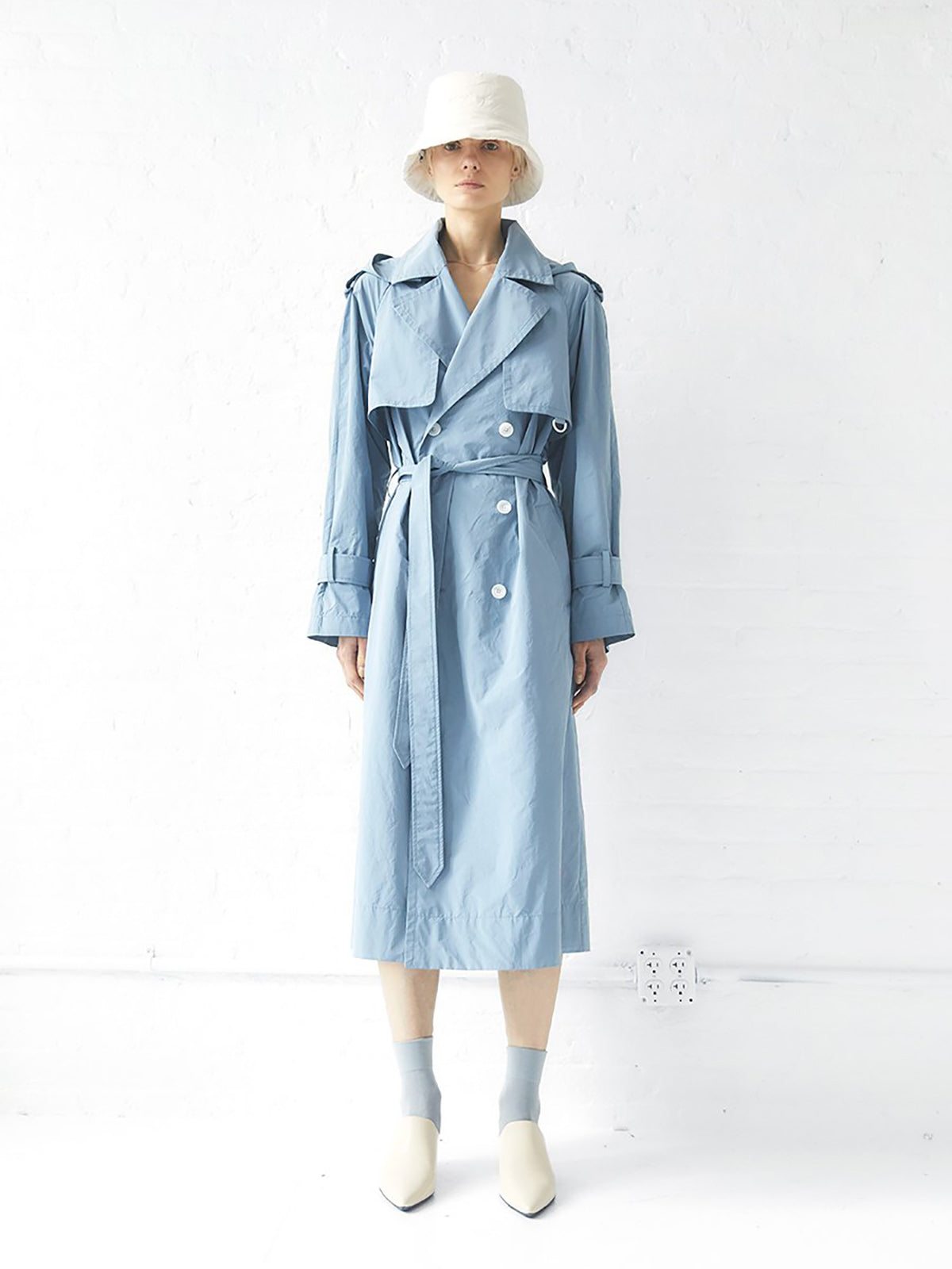 Sustainable Water Resistant Hooded Trench Coat Sustainable Water Resistant Hooded Trench Coat