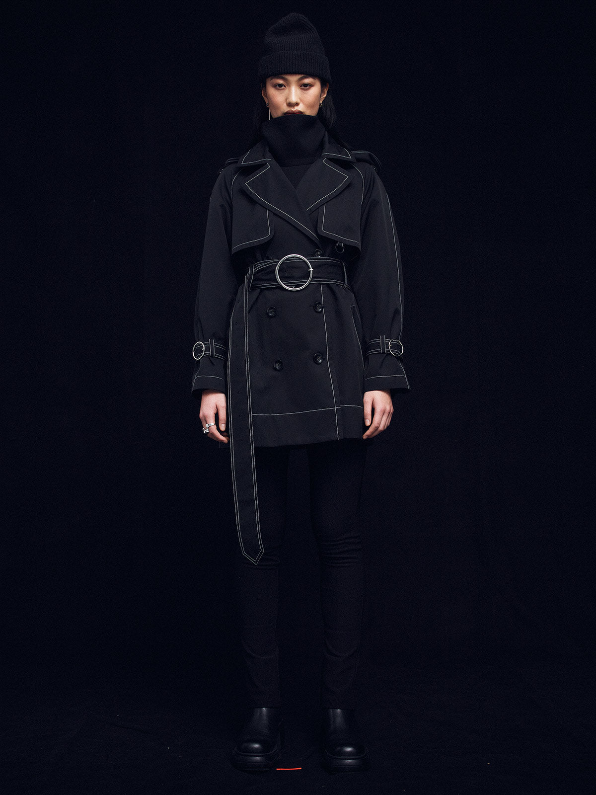 Sustainable Water Resistant Short Trench Coat Sustainable Water Resistant Short Trench Coat