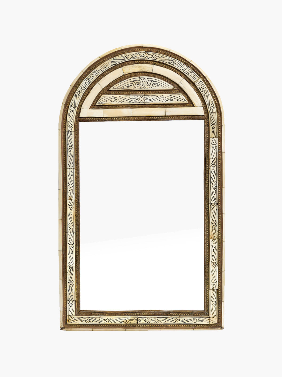 Arch Shaped Moroccan Mirror | Off White Arch Shaped Moroccan Mirror | Off White