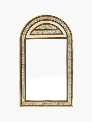 Arch Shaped Moroccan Mirror | Off White Arch Shaped Moroccan Mirror | Off White