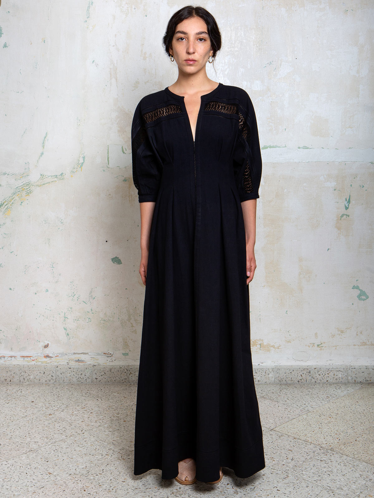 Concha Maxi Dress | Black Concha Maxi Dress | Black