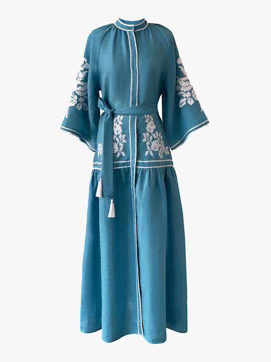 Swan Dress | Turquoise