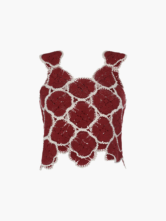 Azucena Top | Burgundy