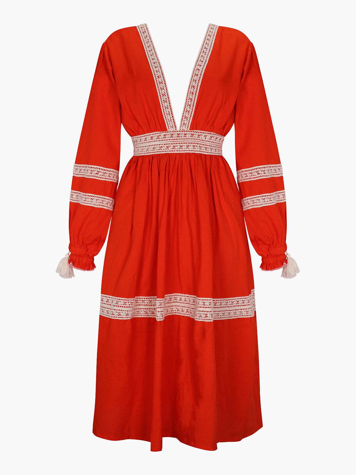 Volta Midi Dress | Tangerine Volta Midi Dress | Tangerine