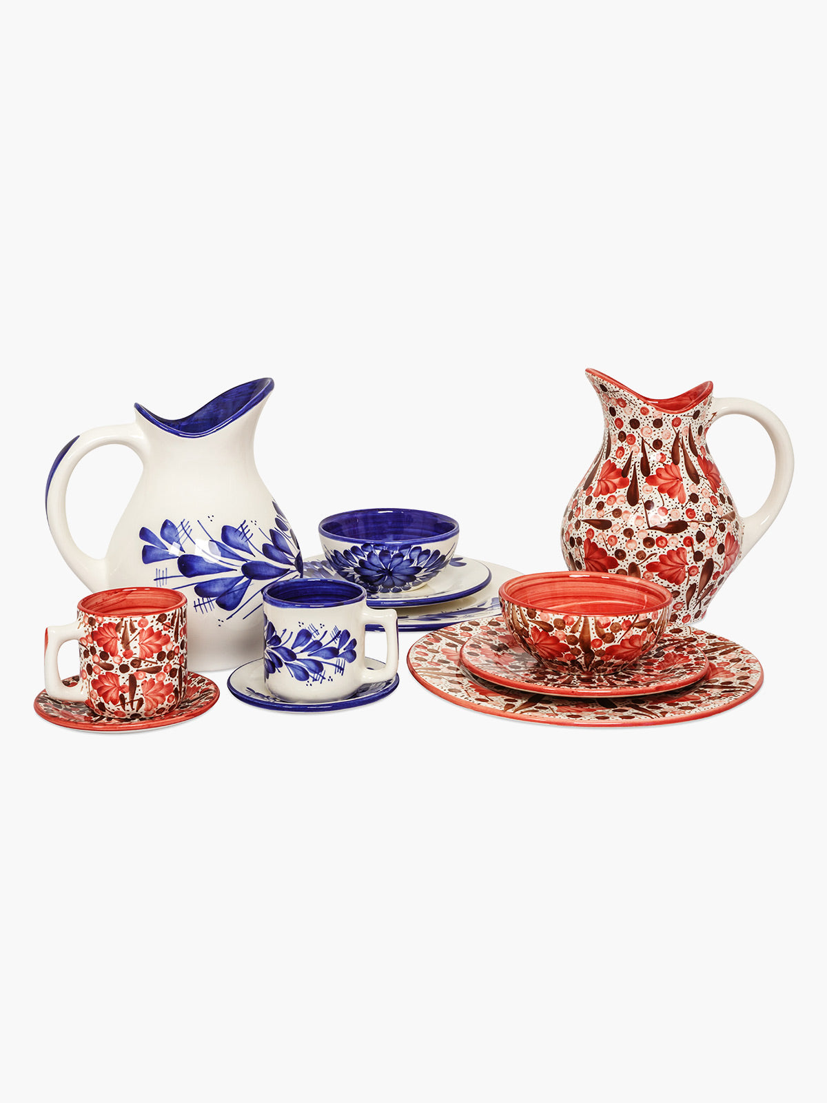 Hand Painted Ceramic Jug | Coral Hand Painted Ceramic Jug | Coral