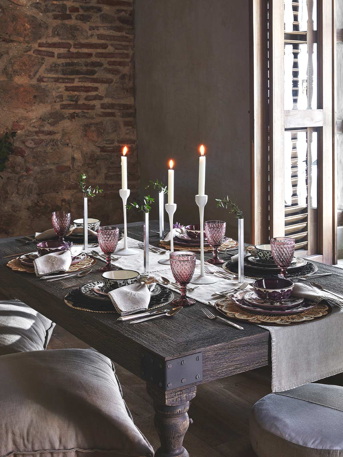 Hand Painted Ceramic Tableware | Aubergine Hand Painted Ceramic Tableware | Aubergine