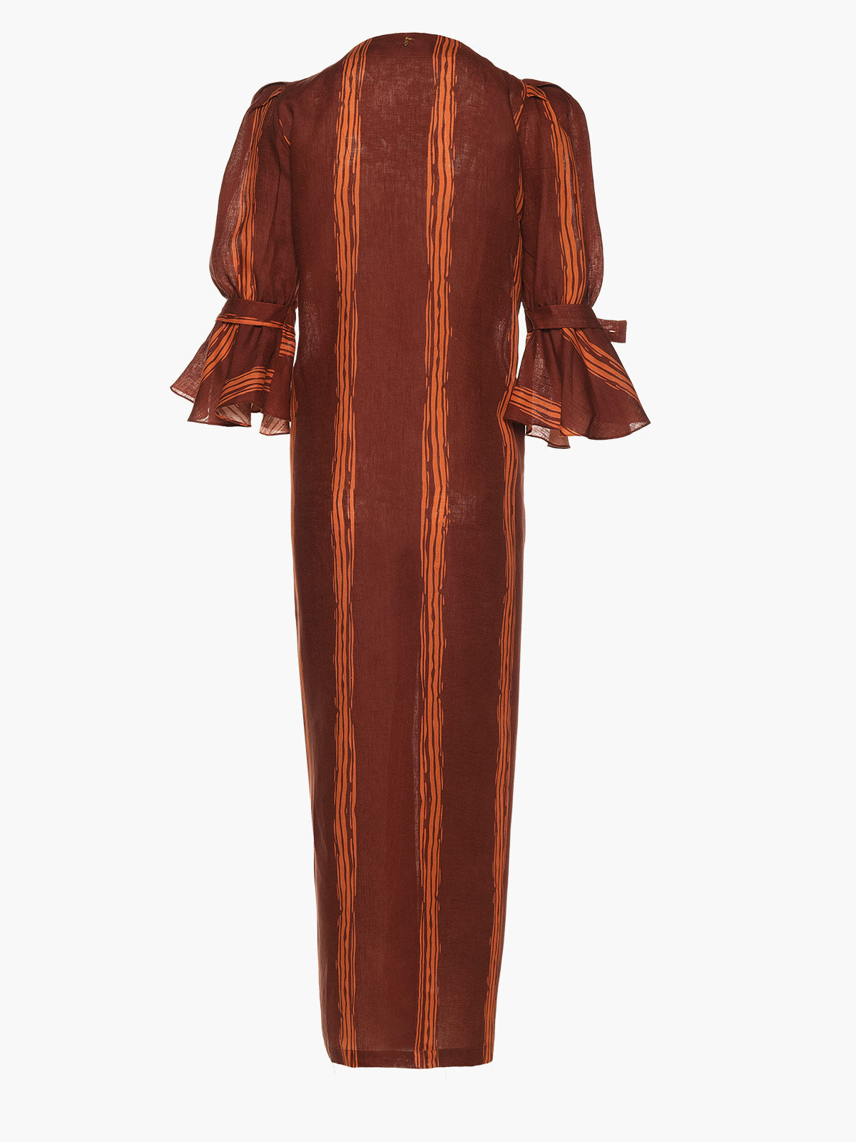 Agua Alta Linen Dress | Wine Stripes Agua Alta Linen Dress | Wine Stripes