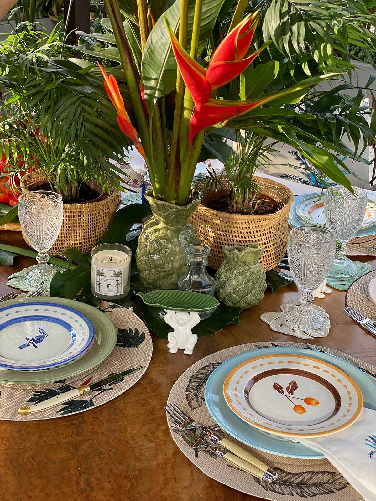 Embroidered Placemats | Hoja de Platano Embroidered Placemats | Hoja de Platano