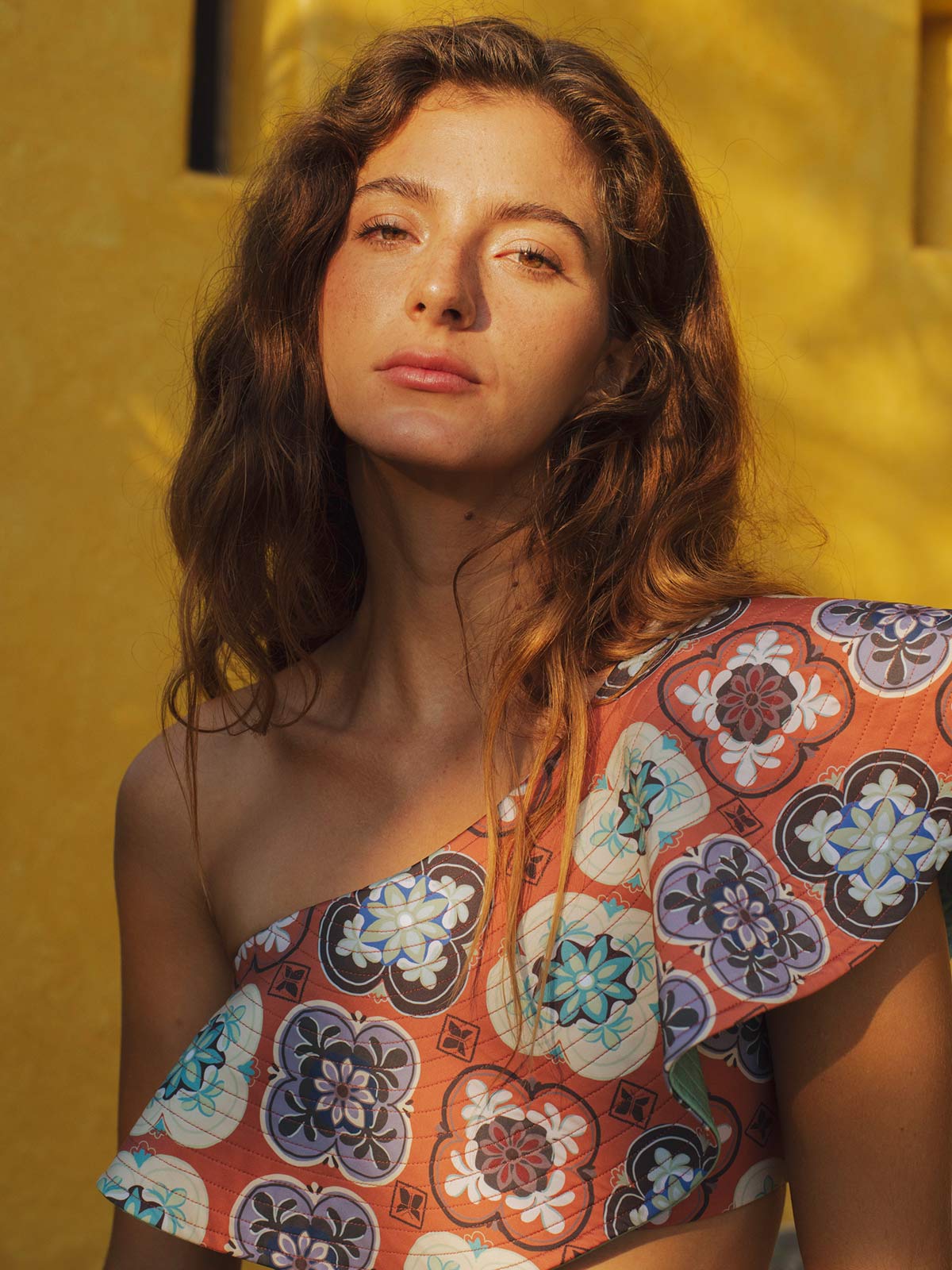 Sunset Waves Top | Terracota Mosaic/Mint Sunset Waves Top | Terracota Mosaic/Mint