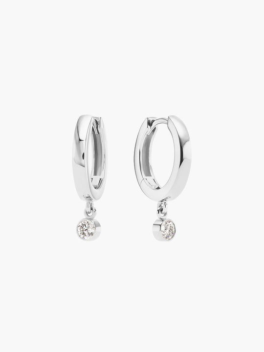 Diamond Dangle Huggies