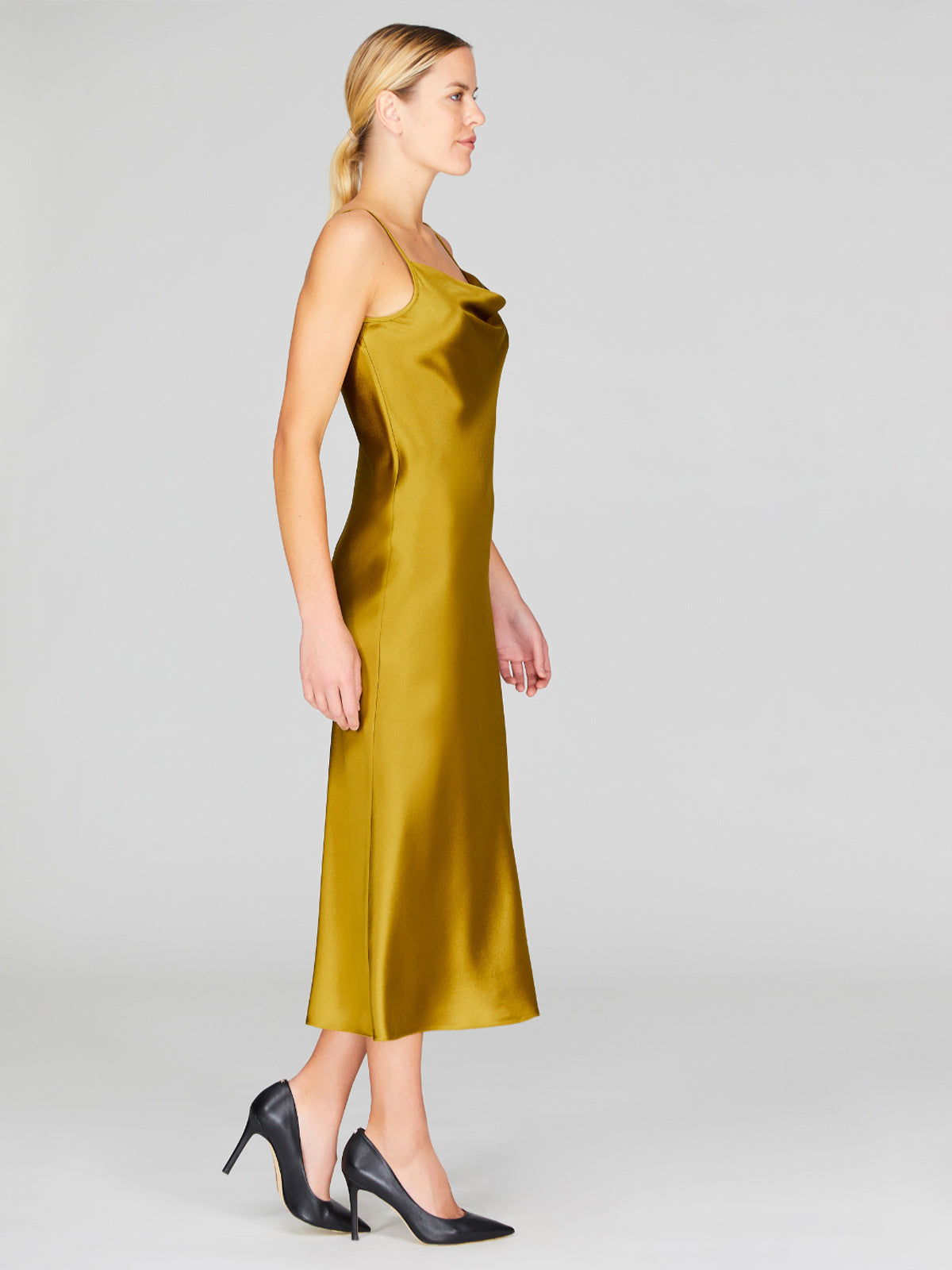 Satin Drape Front Camisole Dress | Plantation Satin Drape Front Camisole Dress | Plantation