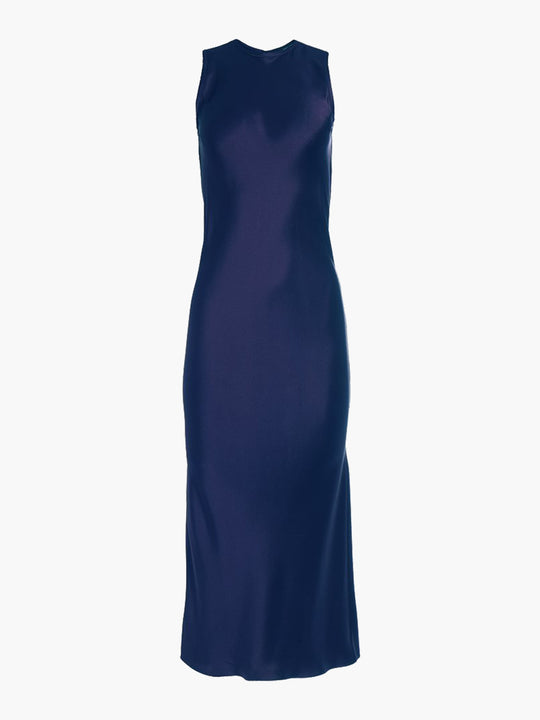 Crew Neck Dress | Marine