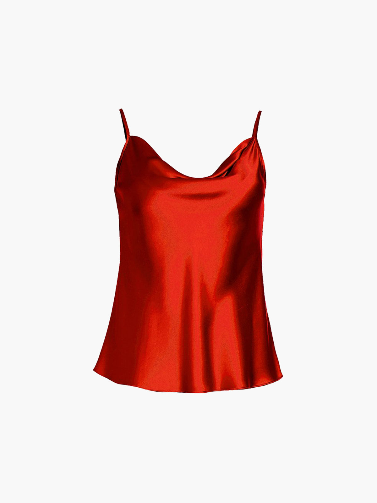 Draped Spaghetti Strap Cami | Burnt Orange Draped Spaghetti Strap Cami | Burnt Orange - Fashionkind