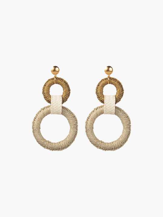 Double Maguey Hoops | Seafoam