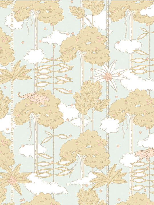 Bosque with Jaguar Wallpaper | Burnt Mint