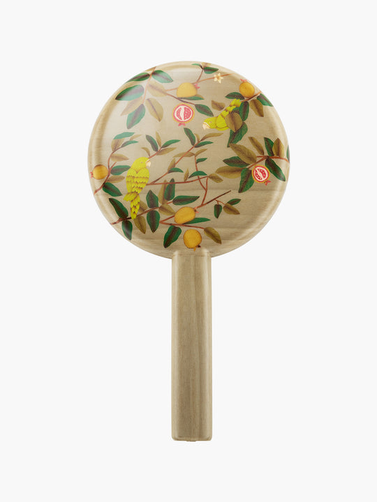Marquetry Hand Held Mirror