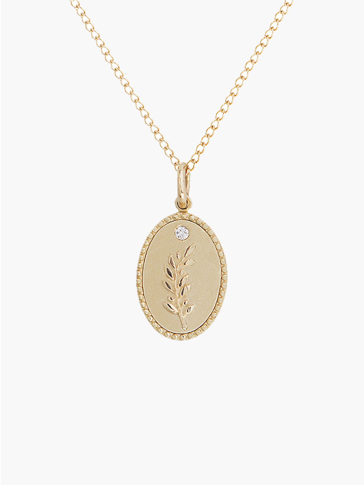 Token Necklace | Olive Branch Token Necklace | Olive Branch