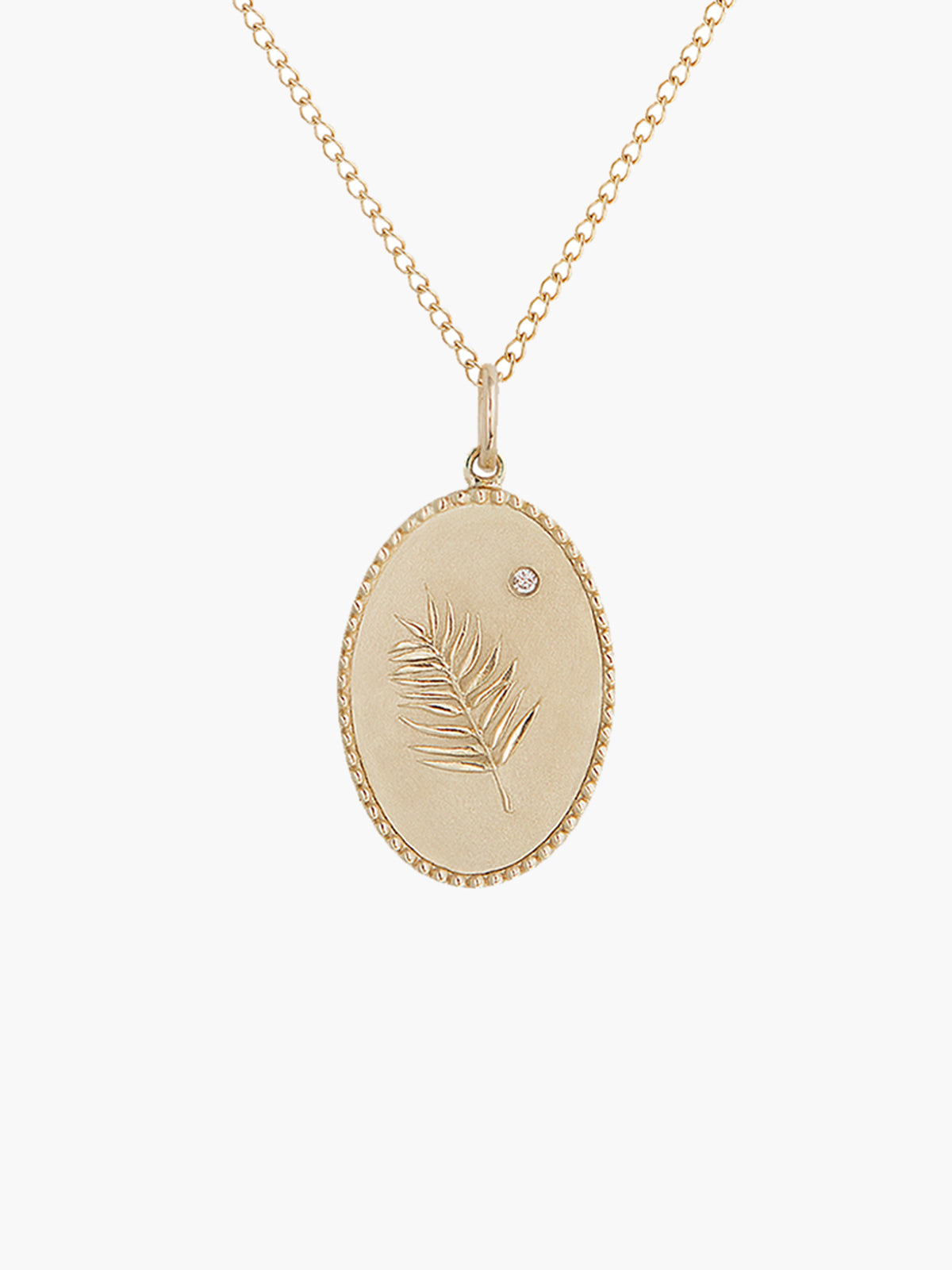 Token Necklace | Palm Leaf Token Necklace | Palm Leaf
