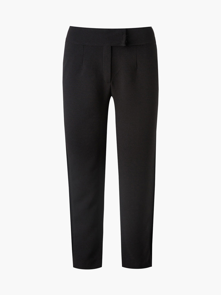 nala dress pants ブラック Bi-Stretch Straight Leg Pants
