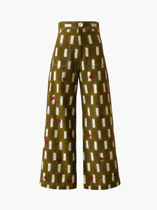 Crab Picnic Trousers | Red