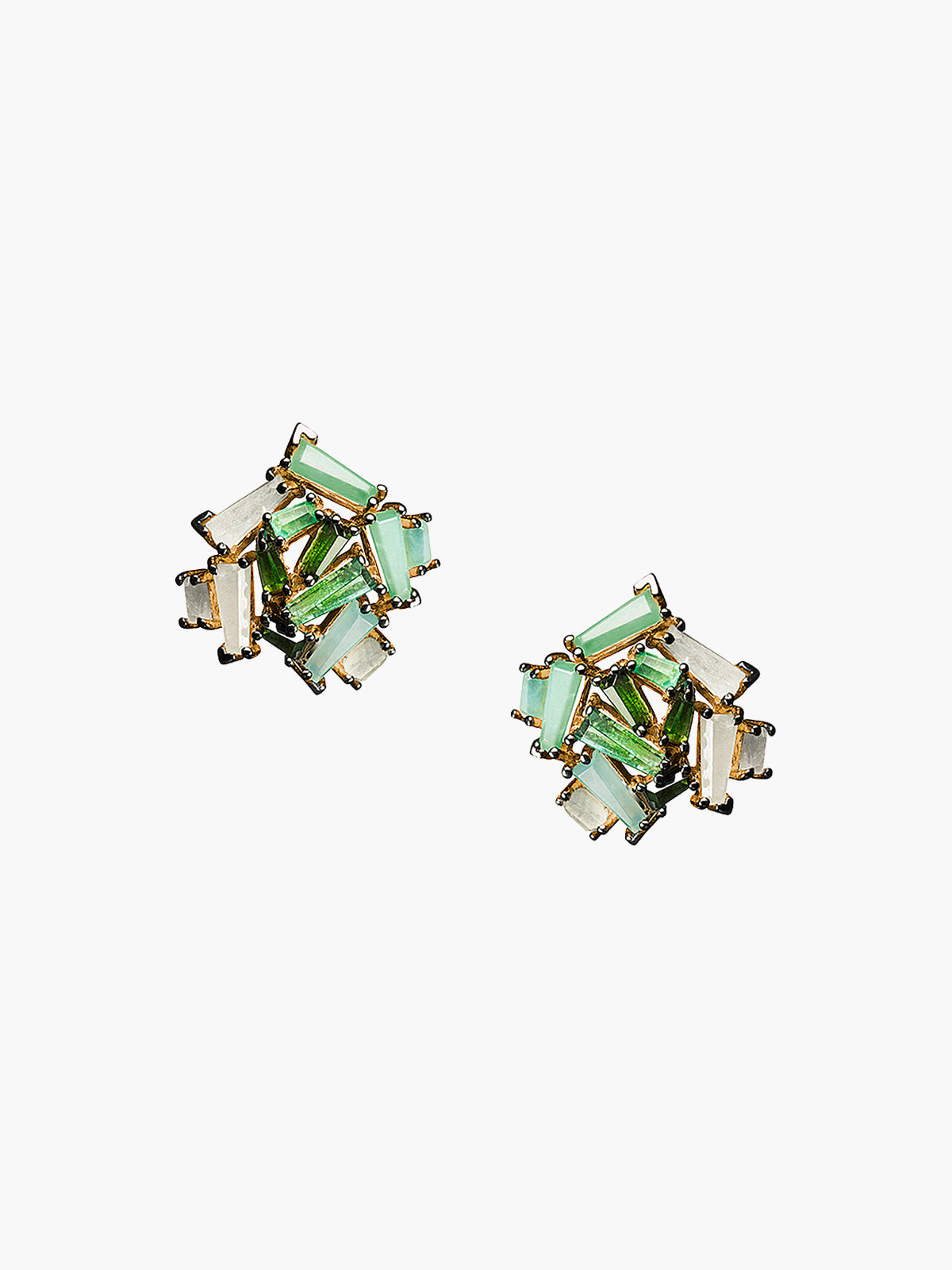 Petite Rose Stud | Green Petite Rose Stud | Green - Fashionkind