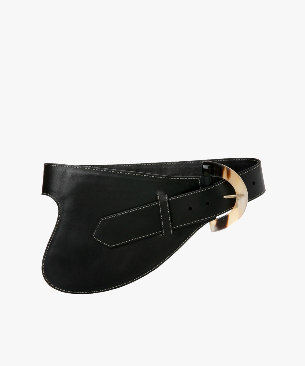 La Jefa Belt in Leather | Black