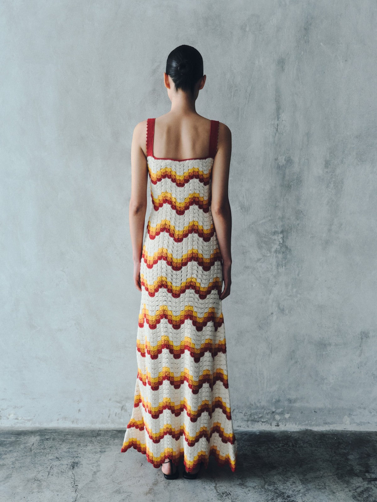 Marea Crochet Maxi Dress | Tangerine/Yellow Marea Crochet Maxi Dress | Tangerine/Yellow