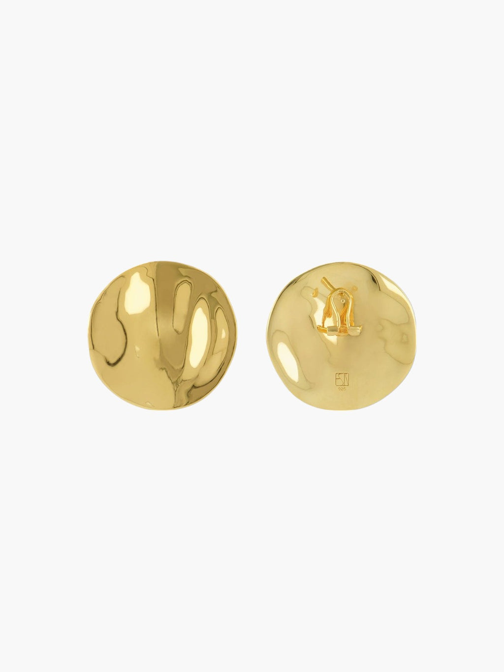 The Disc Earrings | Gold