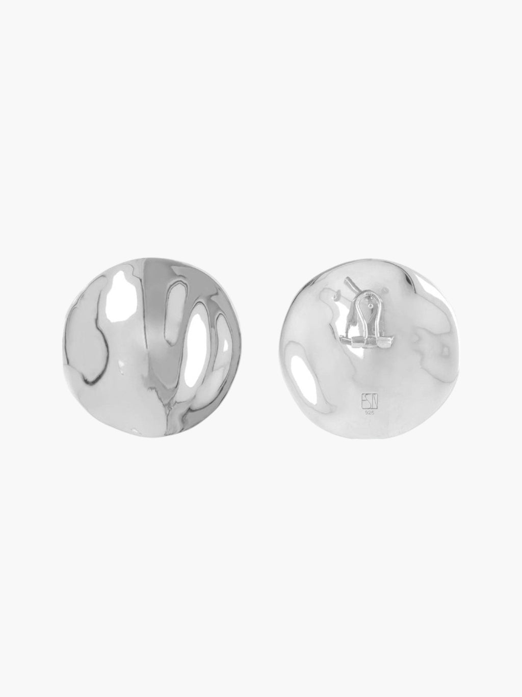 The Disc Earrings | Silver