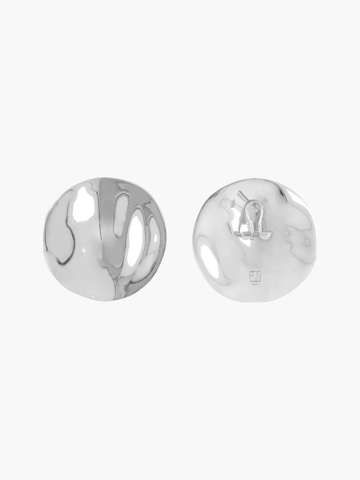 The Disc Earrings | Silver