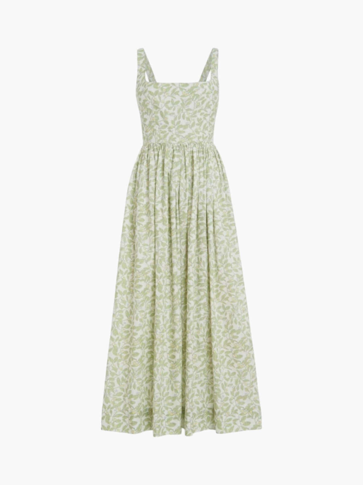 Scoop Neck Dress | Light Green Limes