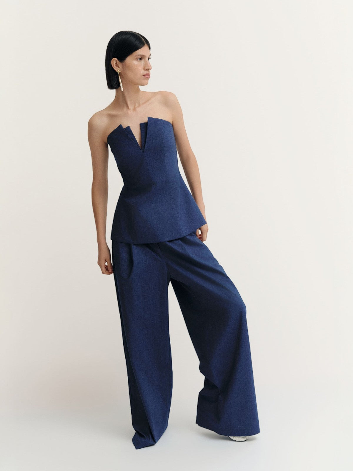 Corozo Top | Navy Denim Corozo Top | Navy Denim