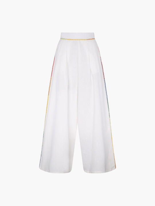 Amalia Pants | Ivory/ Multi