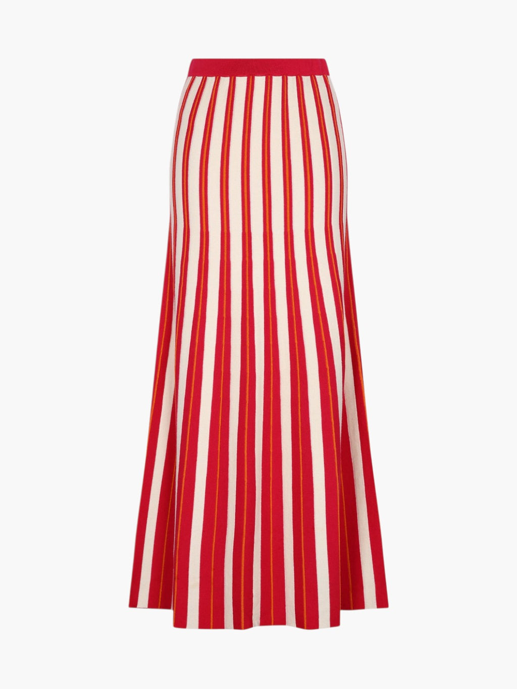 Manglar Maxi Skirt | Ivory/Fuchsia