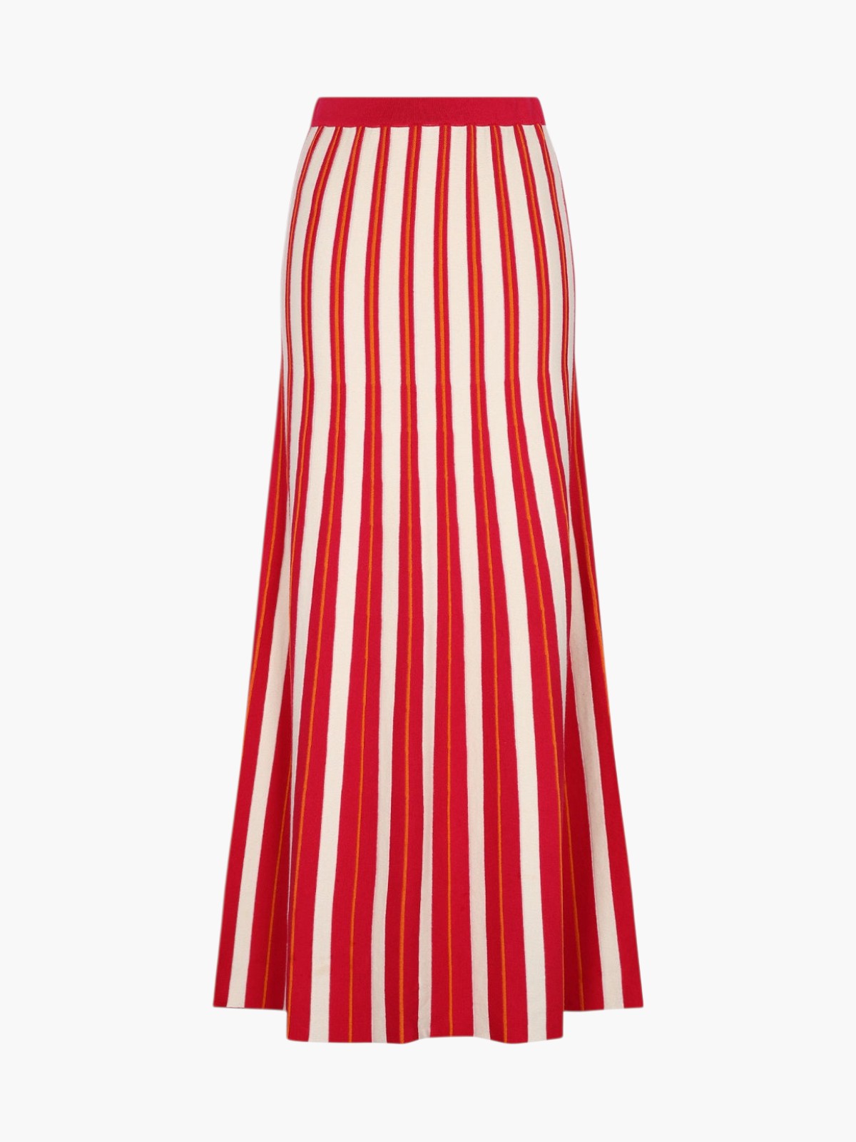 Manglar Maxi Skirt | Ivory/Fuchsia