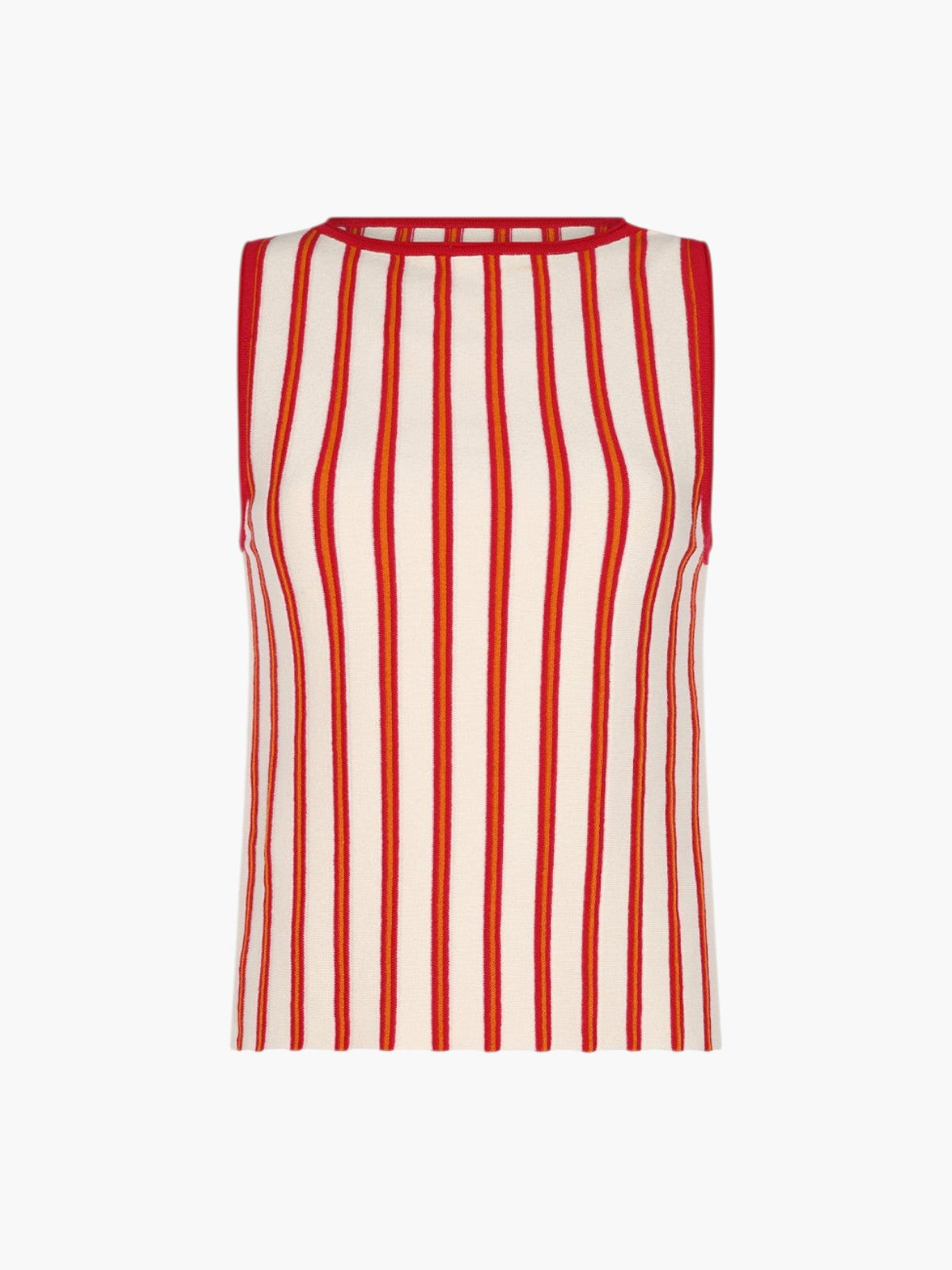 Manglar Sleeveless Top | Ivory/Fuchsia