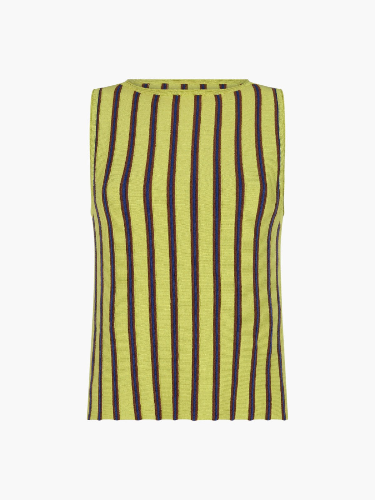Manglar Sleeveless Top | Lime Green/Chocolate Manglar Sleeveless Top | Lime Green/Chocolate