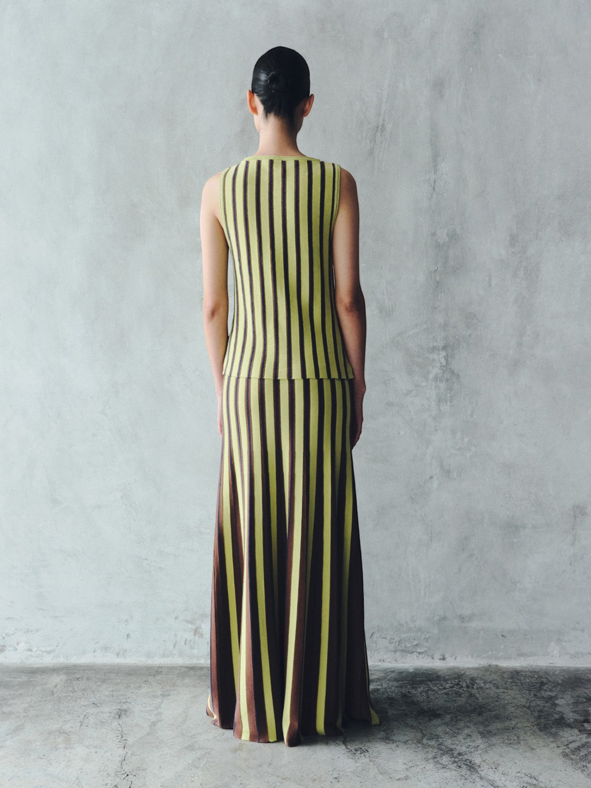 Manglar Sleeveless Top | Lime Green/Chocolate Manglar Sleeveless Top | Lime Green/Chocolate