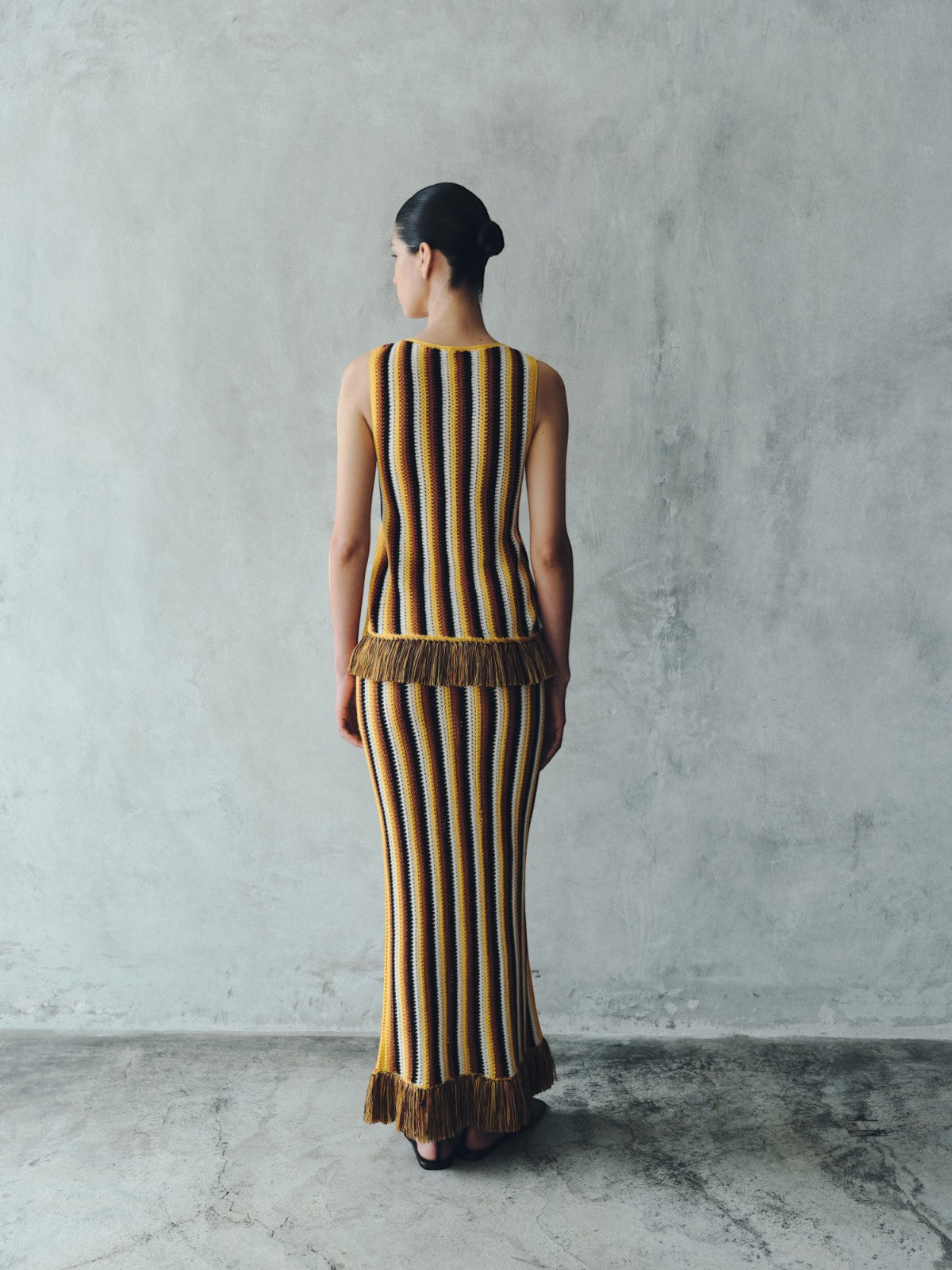 Misti Midi Skirt | Yellow/Tobacco Misti Midi Skirt | Yellow/Tobacco