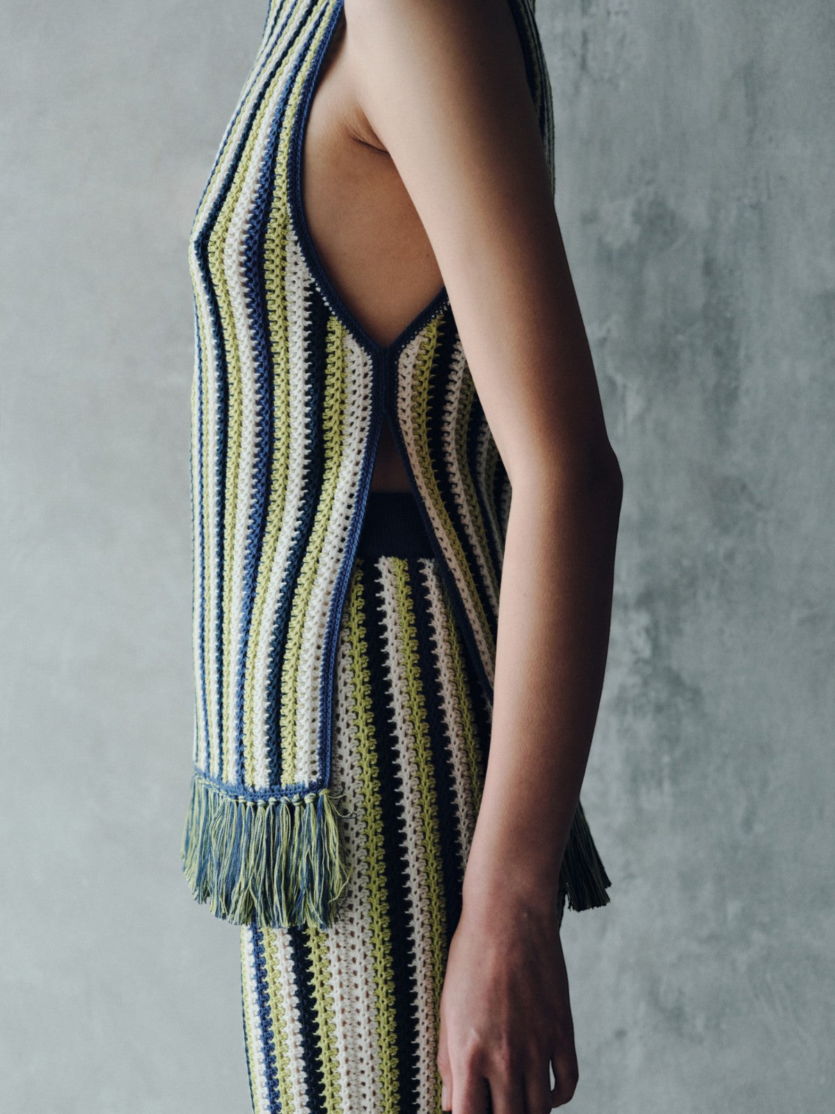 Misti Sleeveless Top | Lime Green/Electric Blue Misti Sleeveless Top | Lime Green/Electric Blue