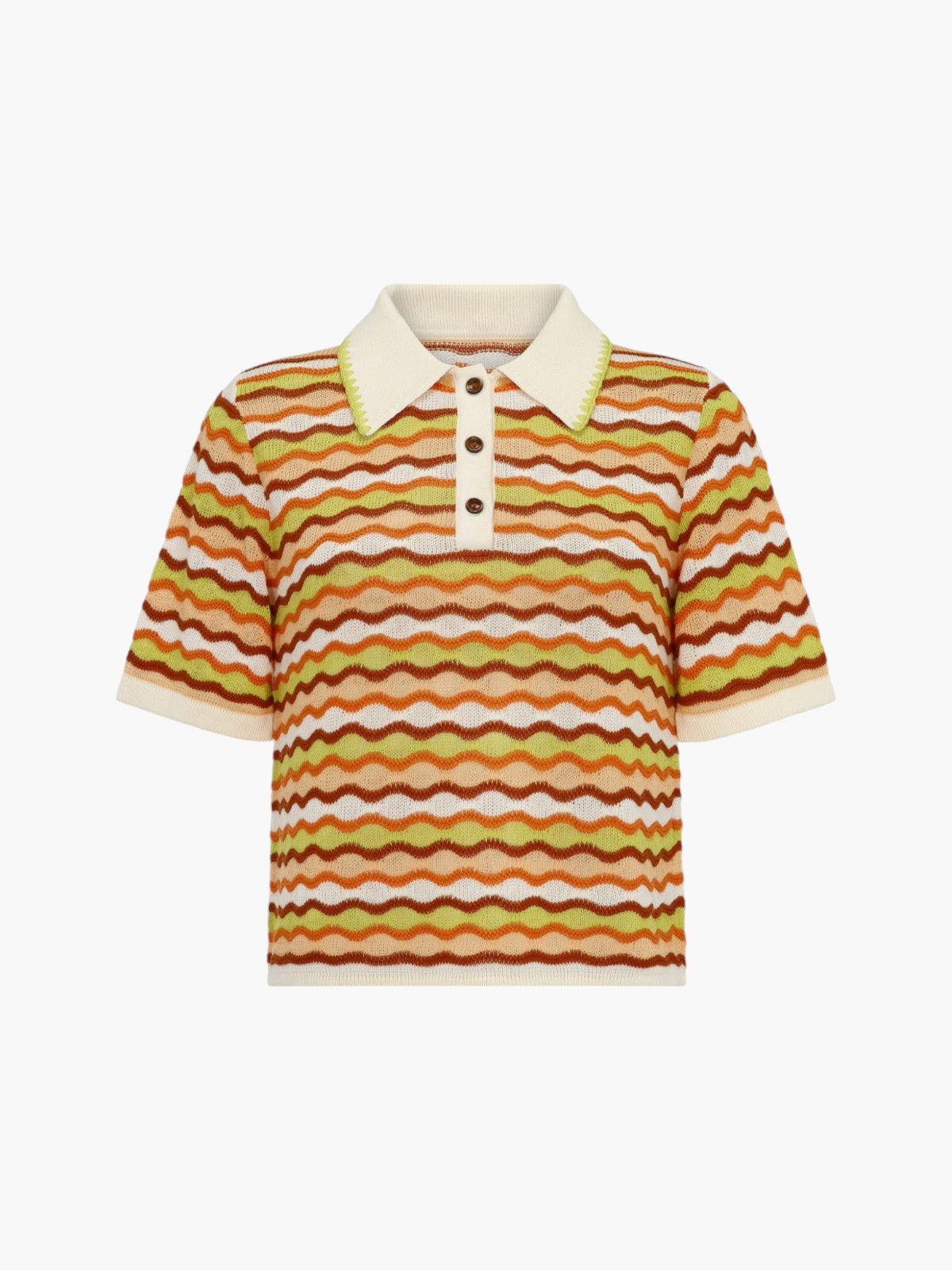 Mullu Polo Shirt | Orange/Lime Mullu Polo Shirt | Orange/Lime