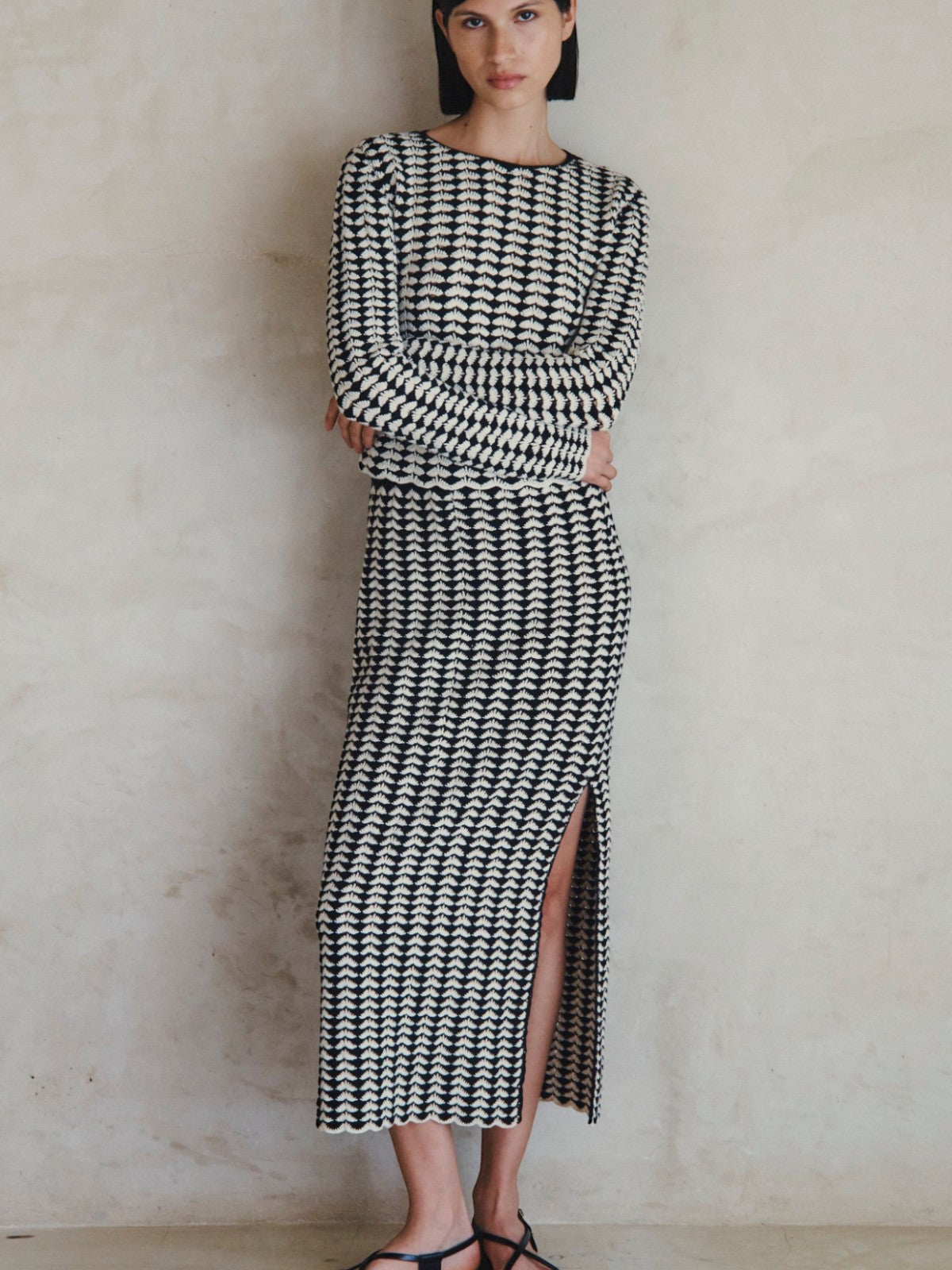 Totora Skirt | Black/Ivory Totora Skirt | Black/Ivory