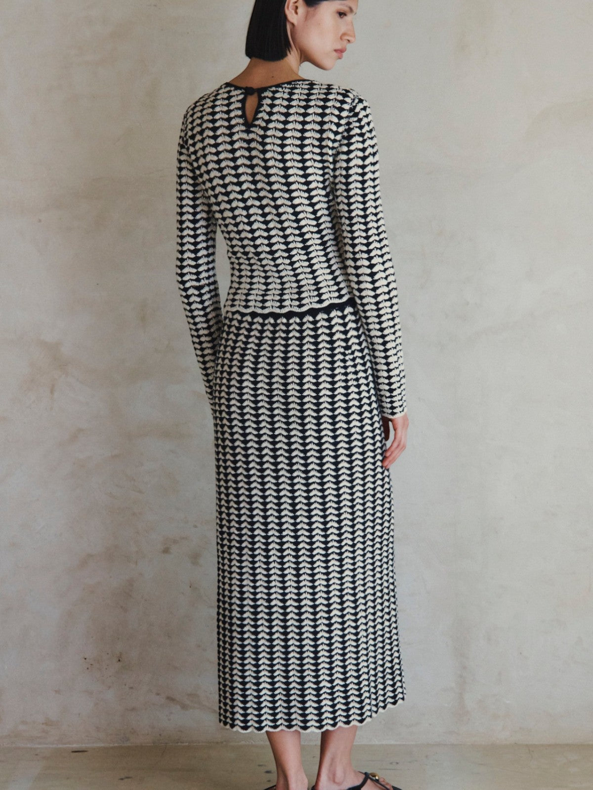 Totora Skirt | Black/Ivory Totora Skirt | Black/Ivory