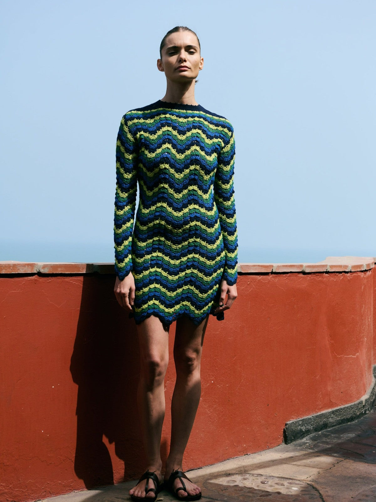 Victoria Mini Dress | Blue/Green Victoria Mini Dress | Blue/Green