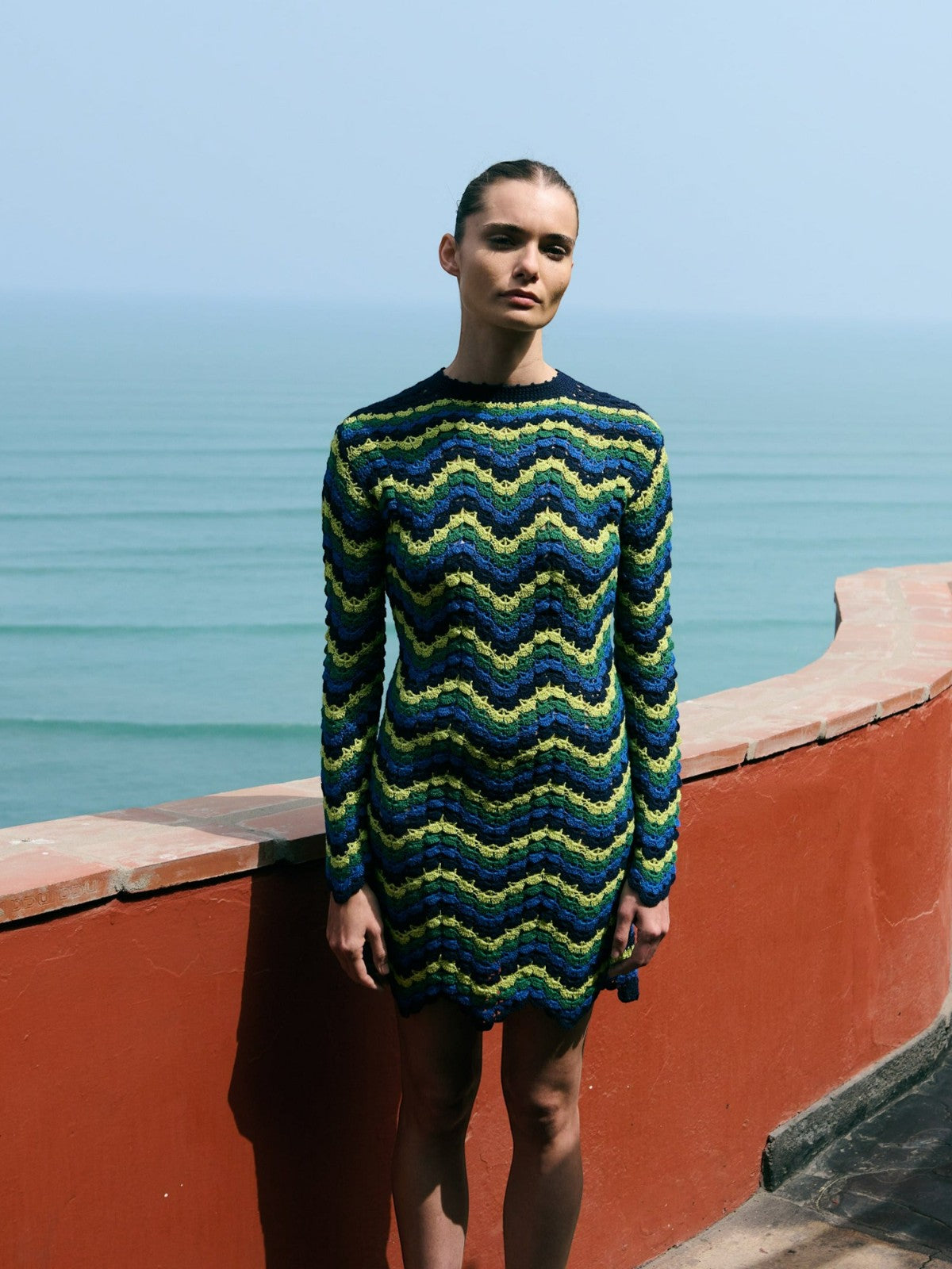 Victoria Mini Dress | Blue/Green Victoria Mini Dress | Blue/Green