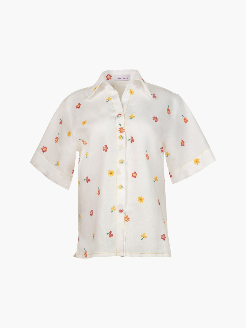 Holiday Button Shirt | Cherry Tomato
