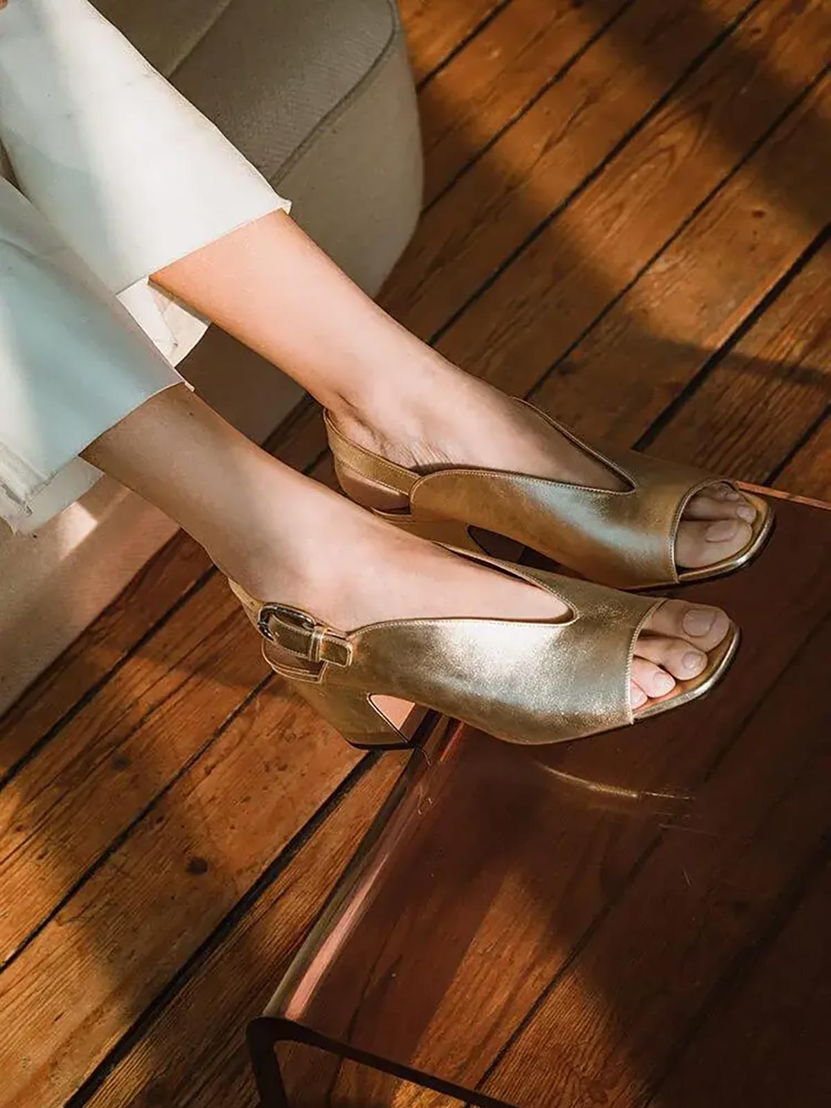Baghera Sandals | Gold